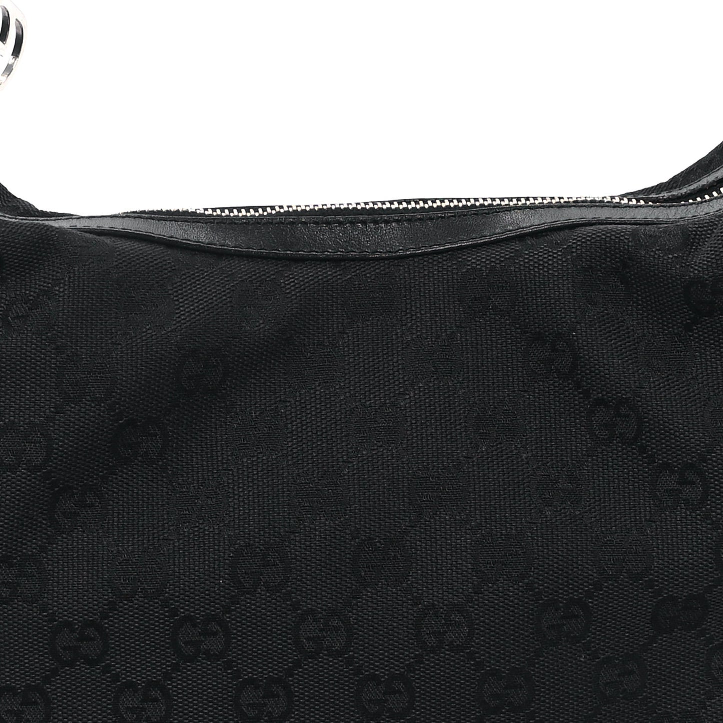 Monogram GG Small Clasp Hobo Black