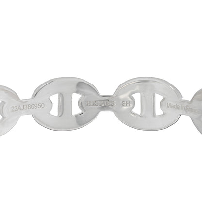 Hermes Sterling Silver MM Chaine d'Ancre Enchainee Cuff Bracelet SH 3 of 3