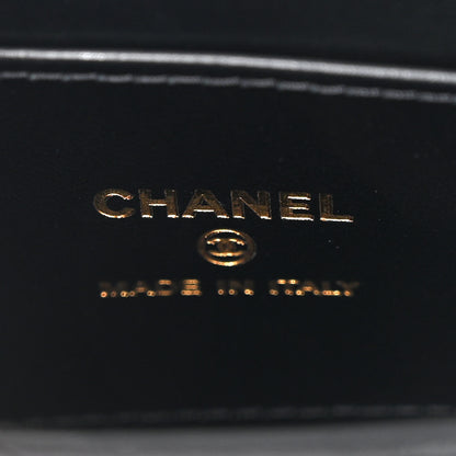Chanel Shiny Aged Calfskin Quilted Mini Nano Kelly Shopper Black 6 of 10