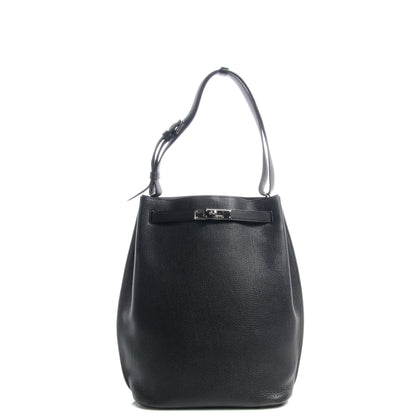 Hermes Taurillon Clemence So Kelly 26 Black 1 of 8