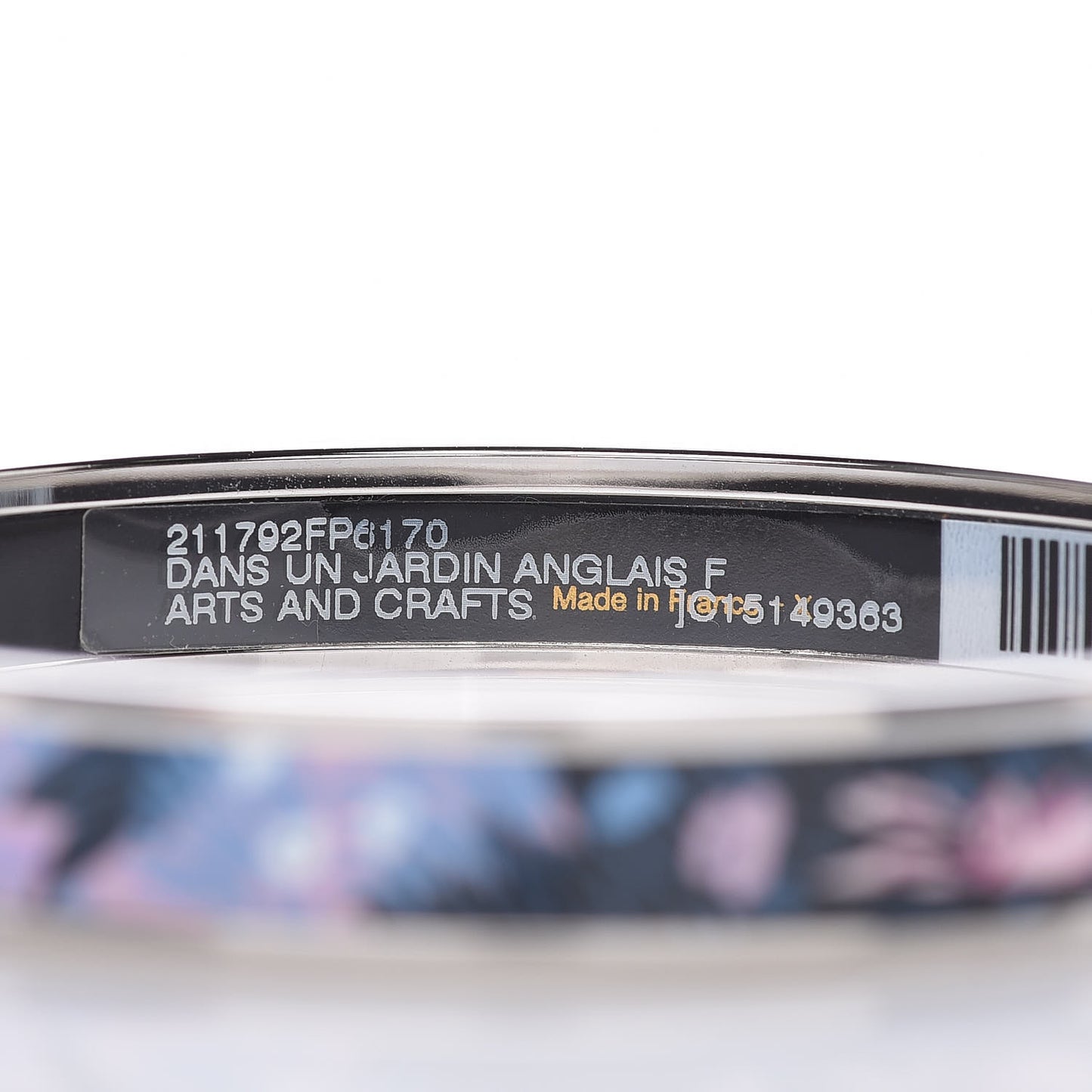 Enamel Printed Narrow Dans Un Jardin Anglais Bracelet 70 Arts And Crafts