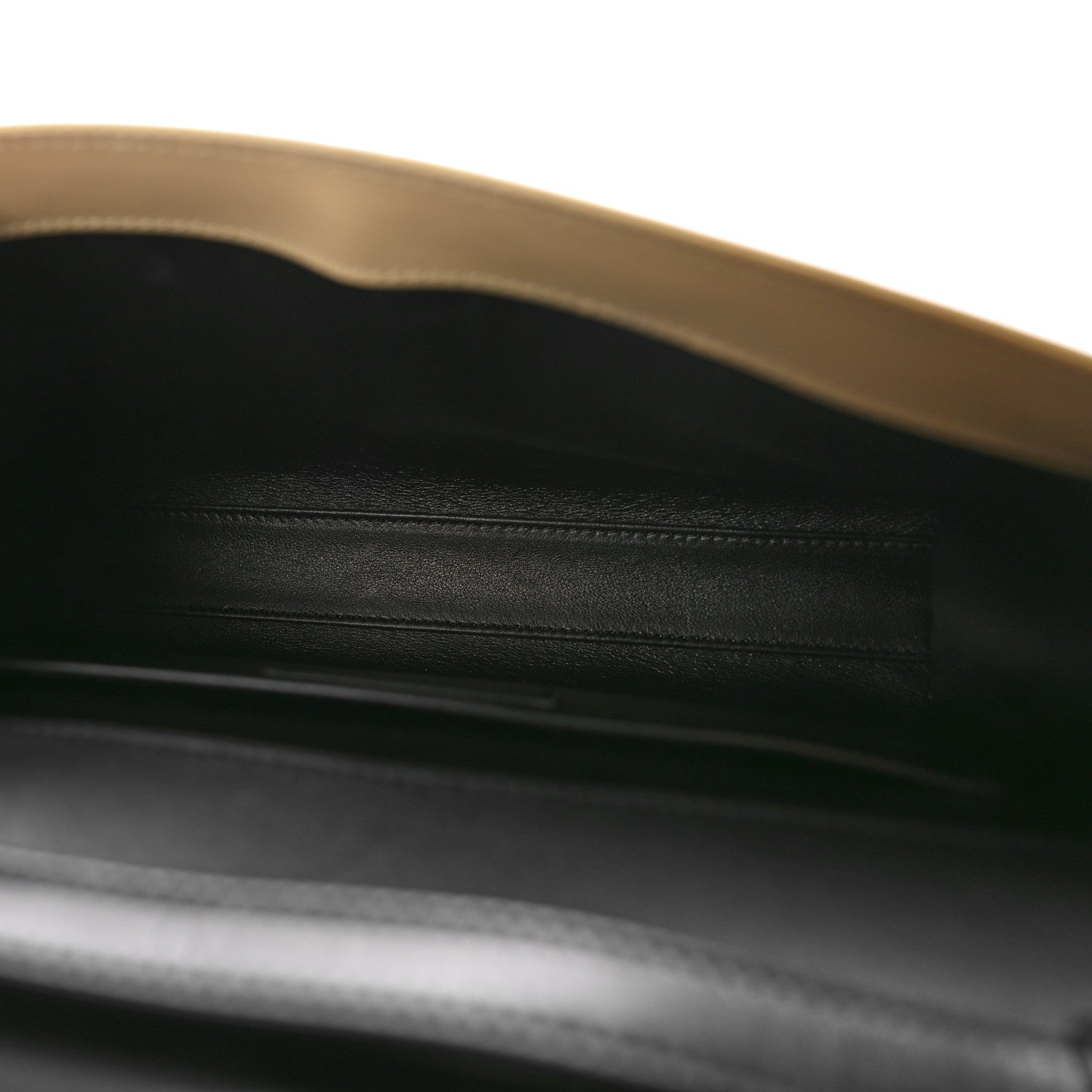 Saint Laurent Smooth Calfskin Manhattan Shoulder Bag Black Beige 5 of 8