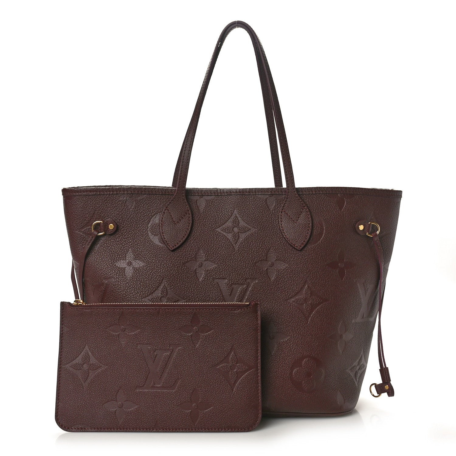 Louis Vuitton Empreinte Monogram Giant Neverfull MM Wine 3 of 12