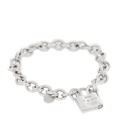 Tiffany Sterling Silver 1837 Lock Charm Bracelet 1 of 6