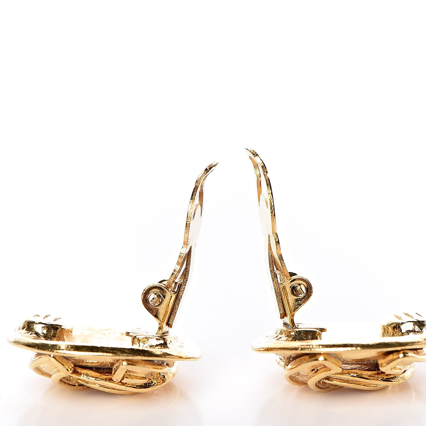 CC Clip On Earrings Gold