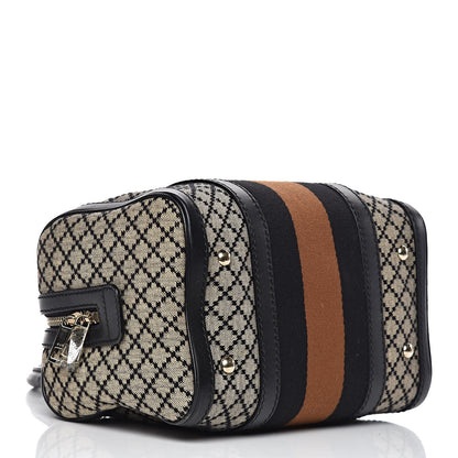 Gucci Diamante Vintage Web Small Boston Black 4 of 12