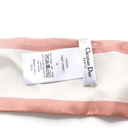 Christian Dior Silk Twill D-Millefiori Mitzah Scarf Pink Multicolor 3 of 3