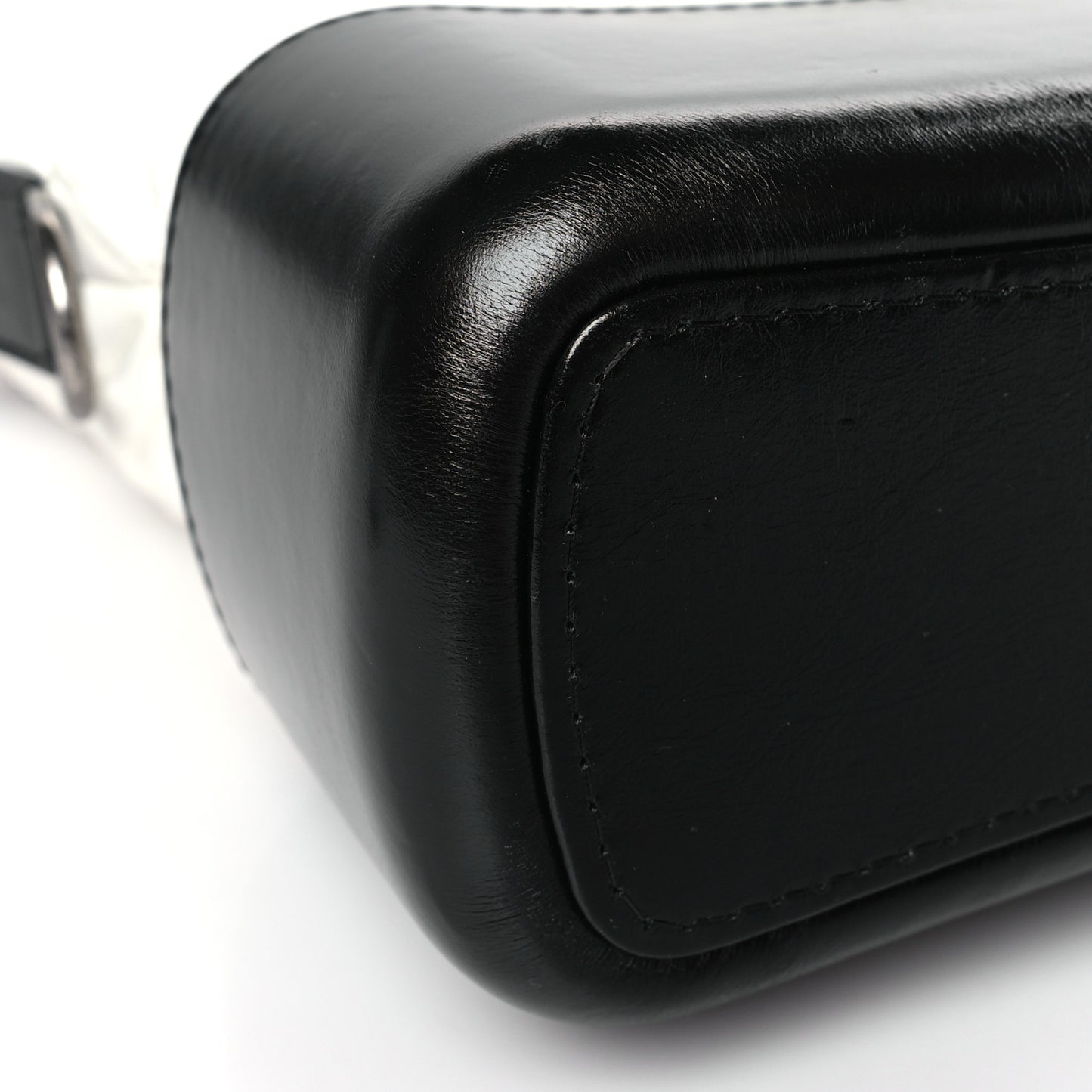 Aged Calfskin Quilted Medium Gabrielle Hobo Black White