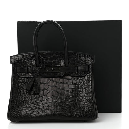 Hermes Matte Alligator Birkin 30 So Black 11 of 11
