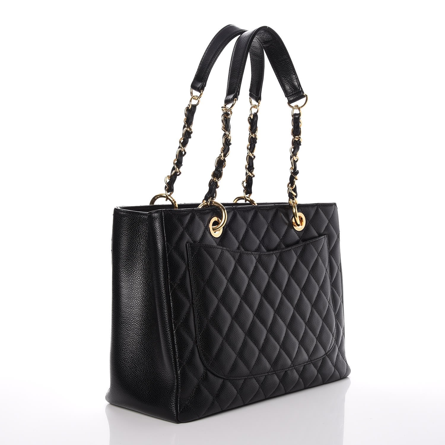 Chanel Caviar Quilted Grand Shopping Tote GST Black 3 of 7
