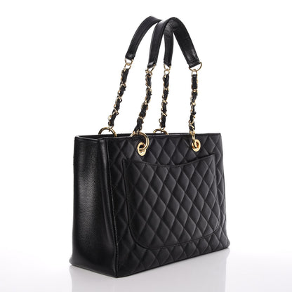 Chanel Caviar Quilted Grand Shopping Tote GST Black 3 of 7