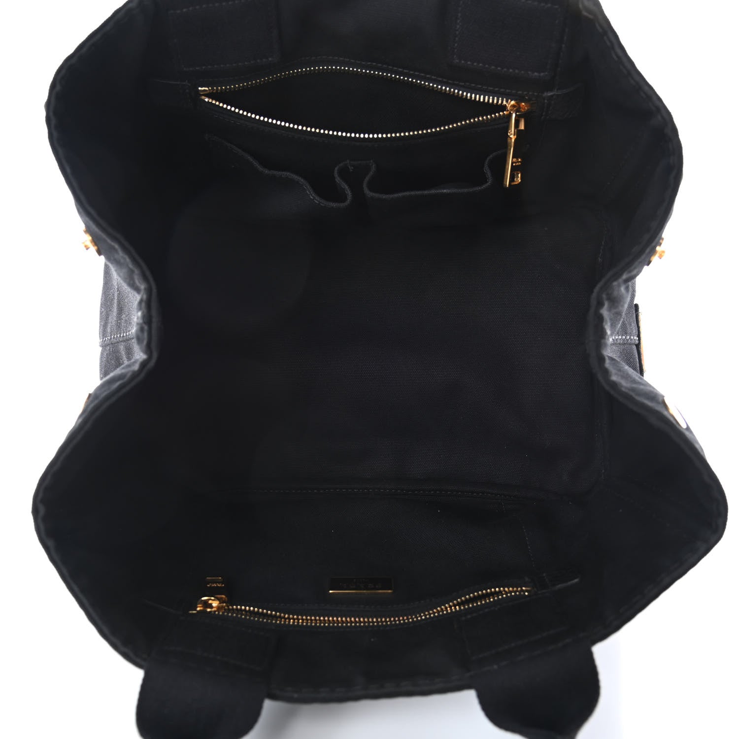 Prada Canapa Small Logo Tote Black 4 of 4