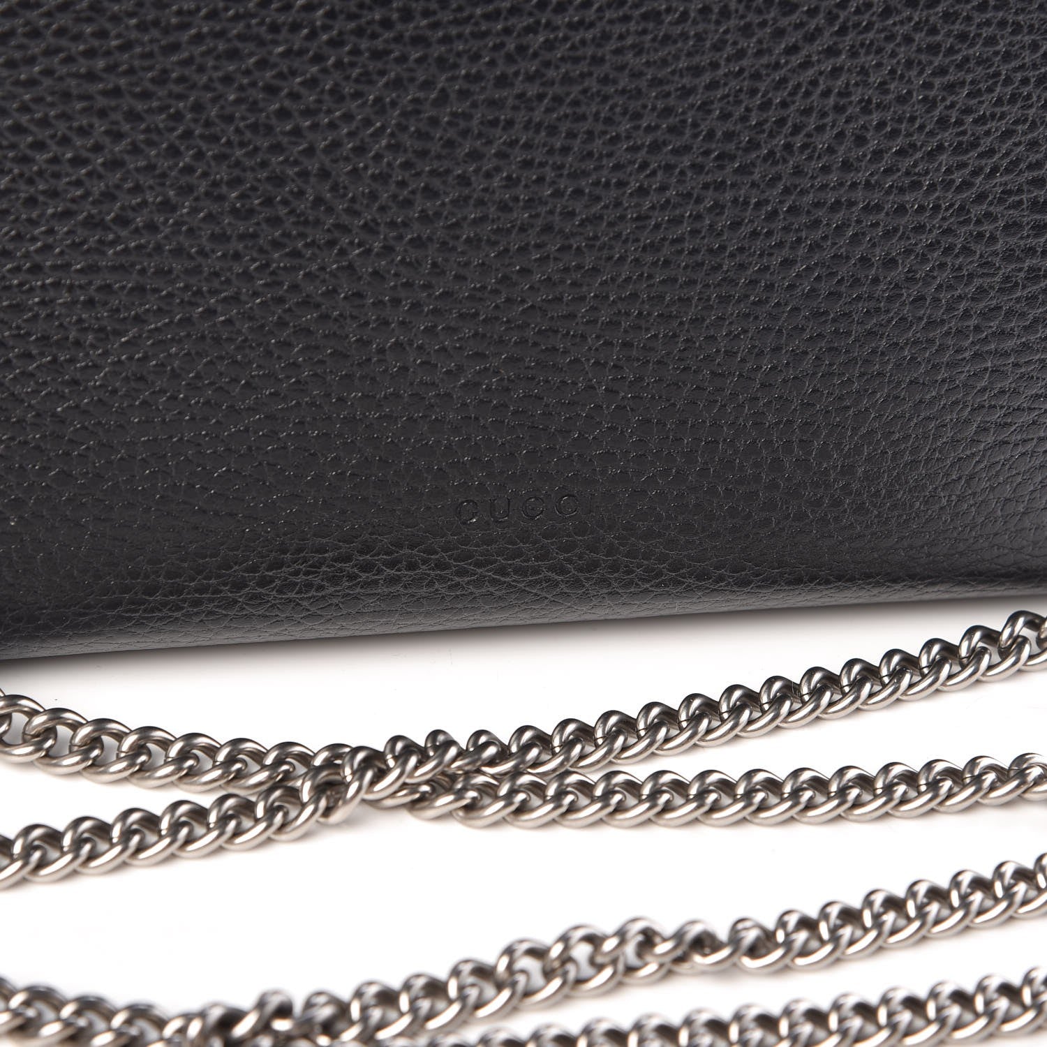 Gucci Calfskin Mini Dionysus Chain Wallet Black 8 of 11