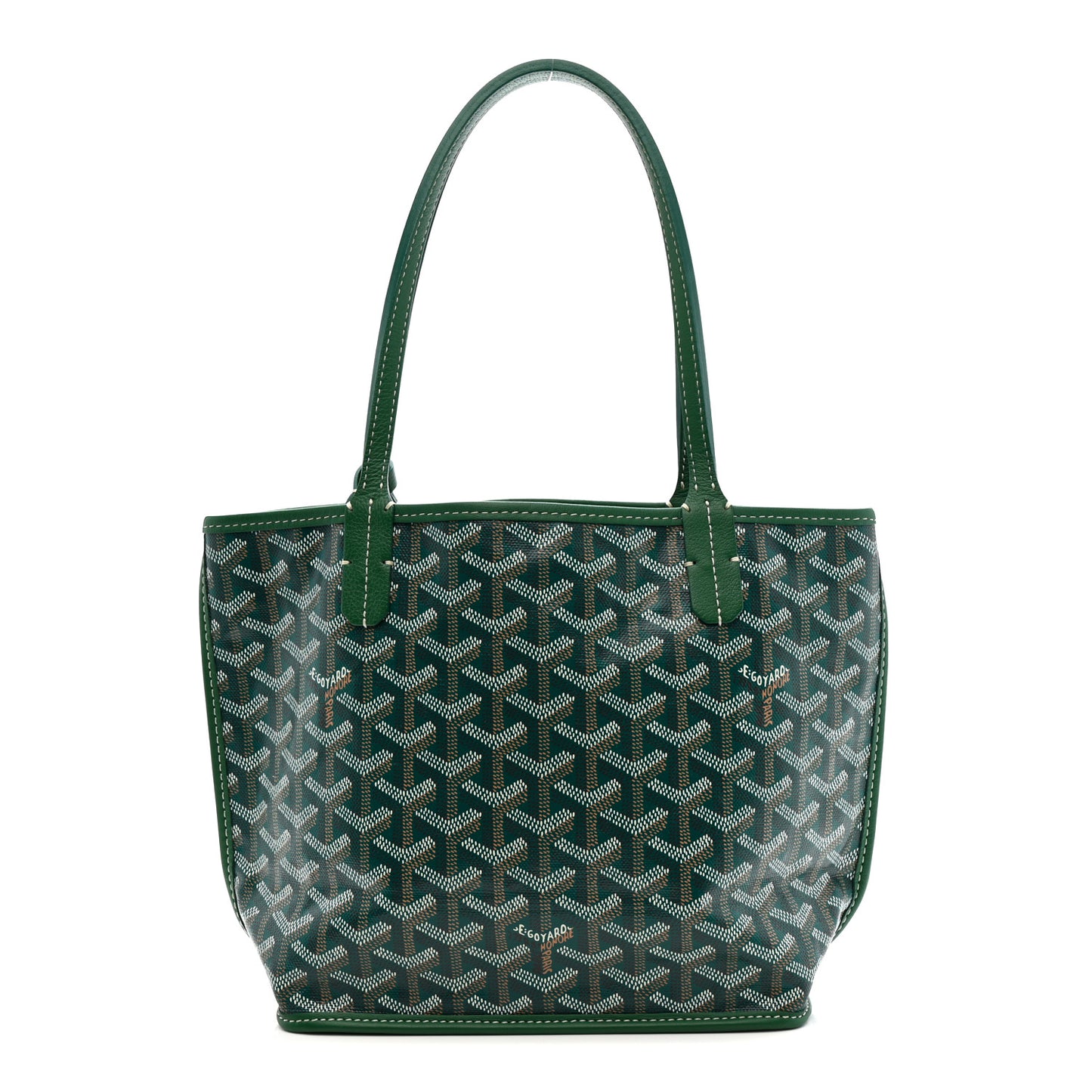 Goyardine Reversible Mini Anjou Green Green
