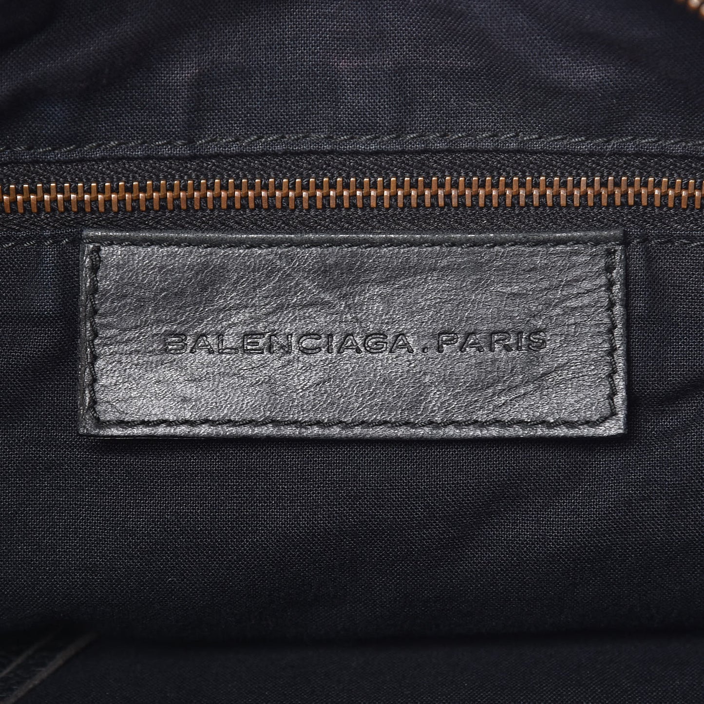 Agneau Classic Hardware Day Hobo Black