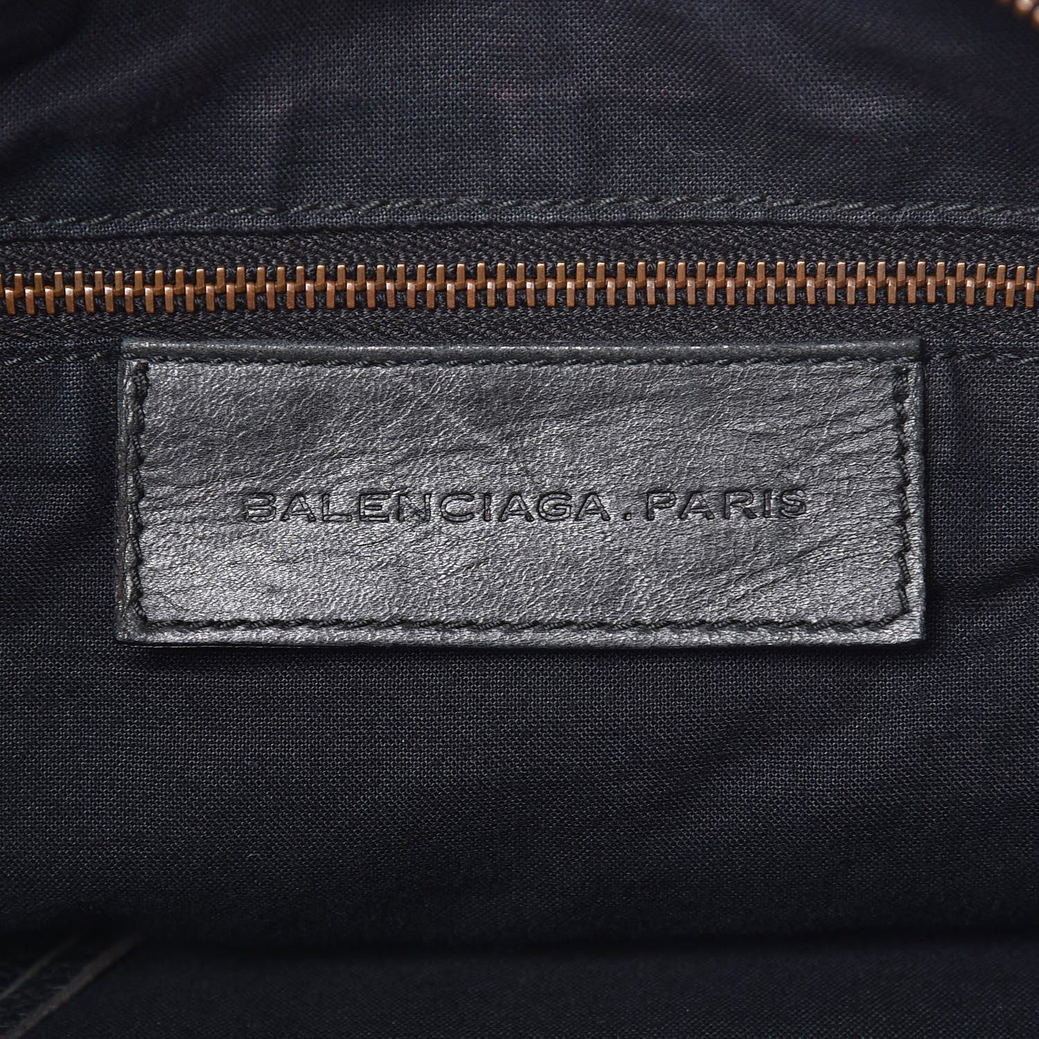 Balenciaga Agneau Classic Hardware Day Hobo Black 6 of 12
