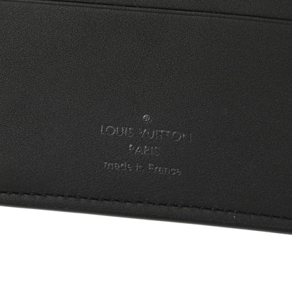 Louis Vuitton Calfskin Monogram Shadow Multiple Wallet Black 6 of 7