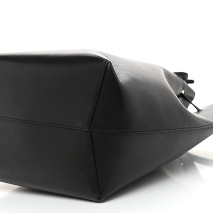 Mansur Gavriel Vegetable Tanned Calfskin Bucket Bag Black Royal 9 of 12