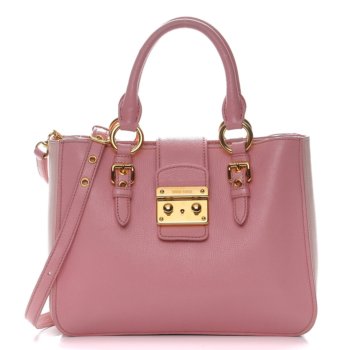 Goatskin Madras Shopping Tote Rosa Gemma