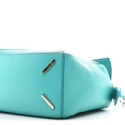 Loewe Nappa Lambskin Small Featherlight Puzzle Bag Aquamarine 9 of 10