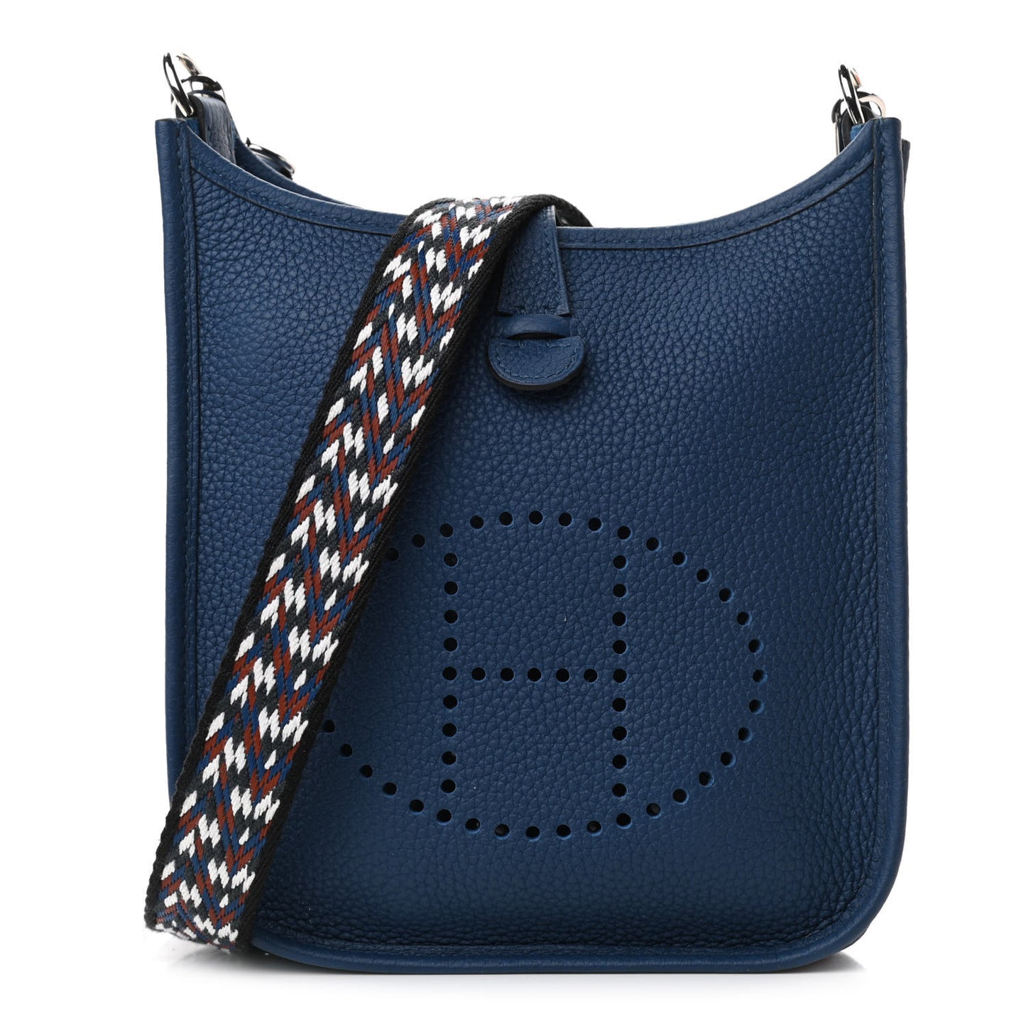 Taurillon Maurice Zigzag Evelyne TPM Bleu Black White Deep Bleu