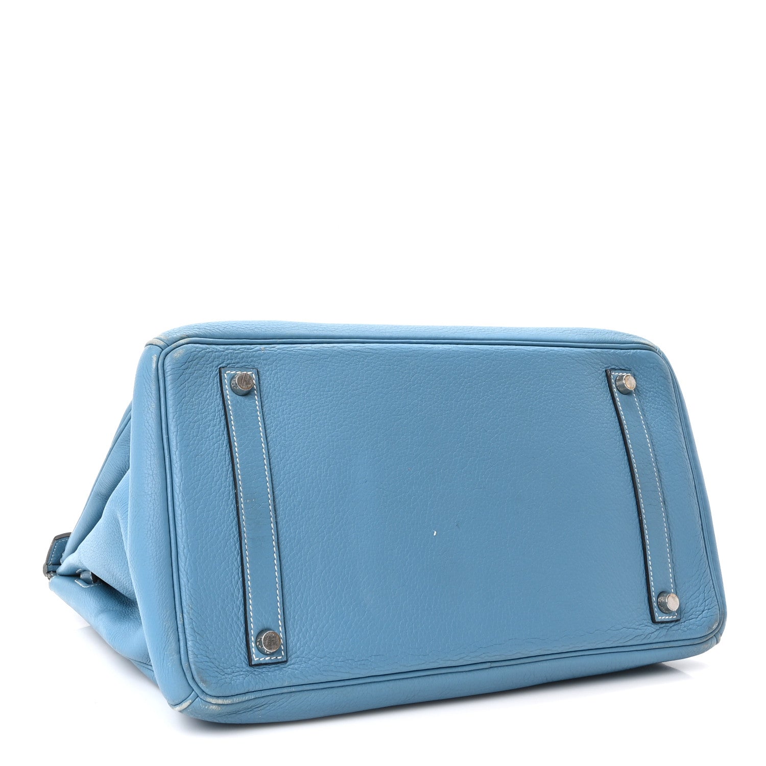 Hermes Taurillon Clemence BIRKIN 35 Blue Jean 4 of 10