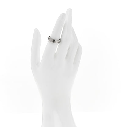 Cartier 18K White Gold 5.5mm LOVE Ring 54 6.75 2 of 4