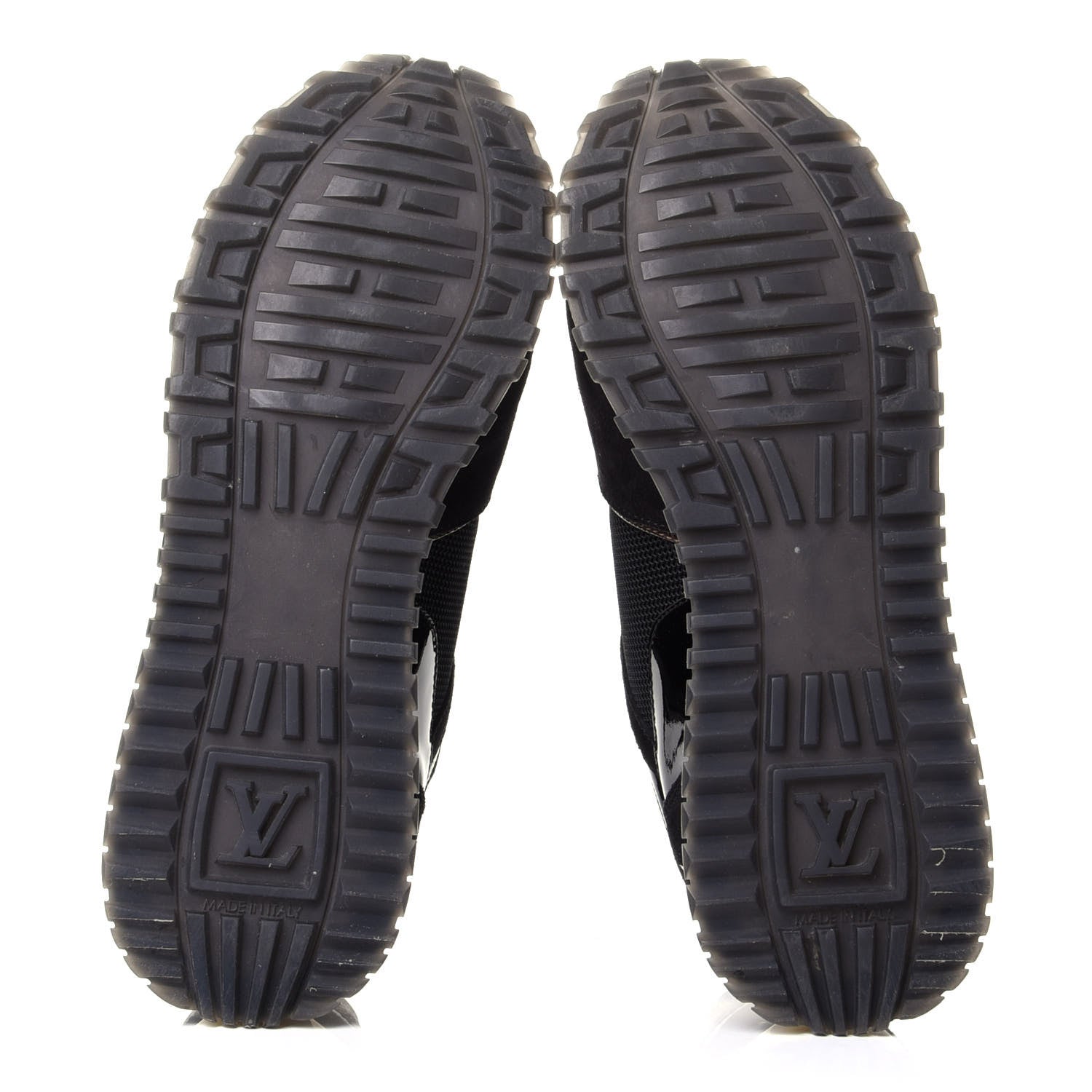 Louis Vuitton Suede Monogram Run Away Sneakers 37 Black 7 of 10