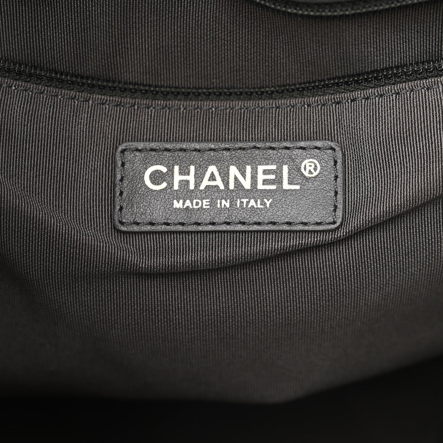 Lambskin Quilted CC Dweller Drawstring Tote Grey