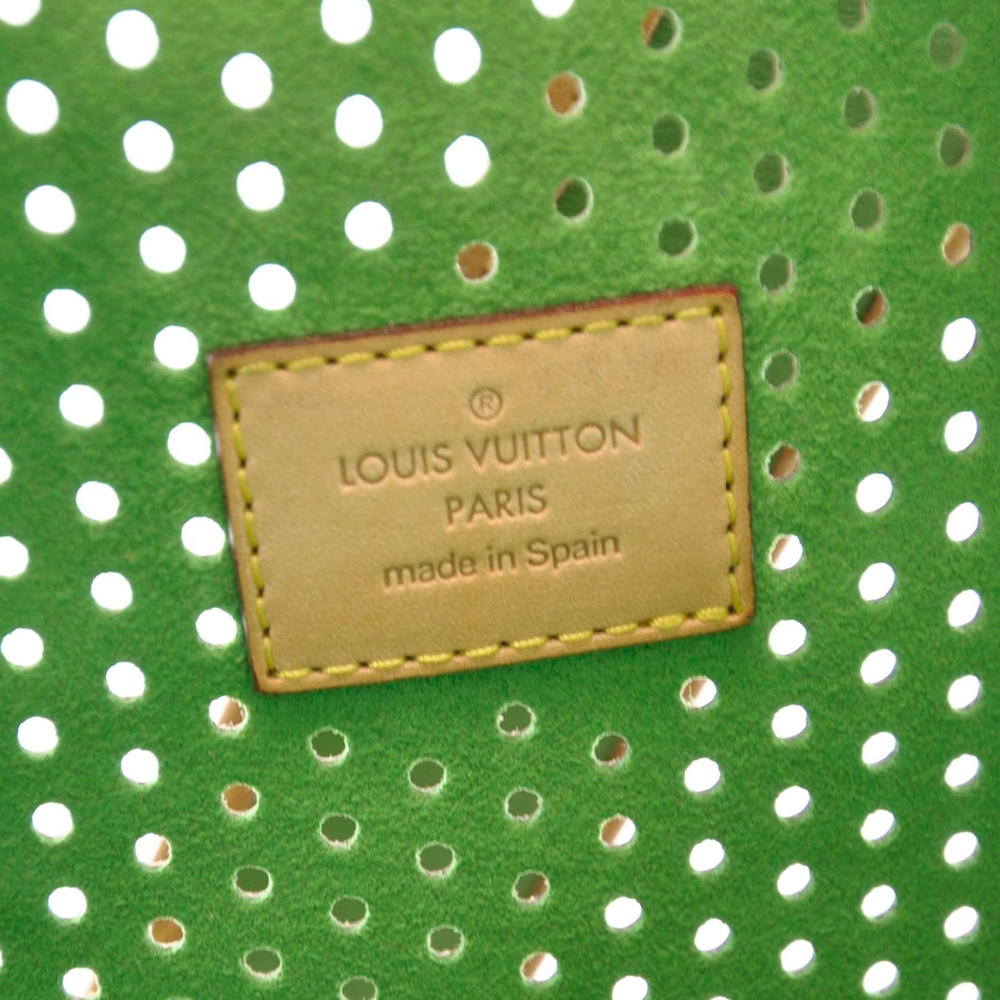 Monogram Perforated Musette Green