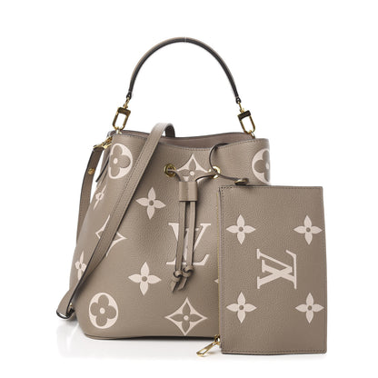 Louis Vuitton Empreinte Monogram Giant Neonoe MM Tourterelle Creme 1 of 10
