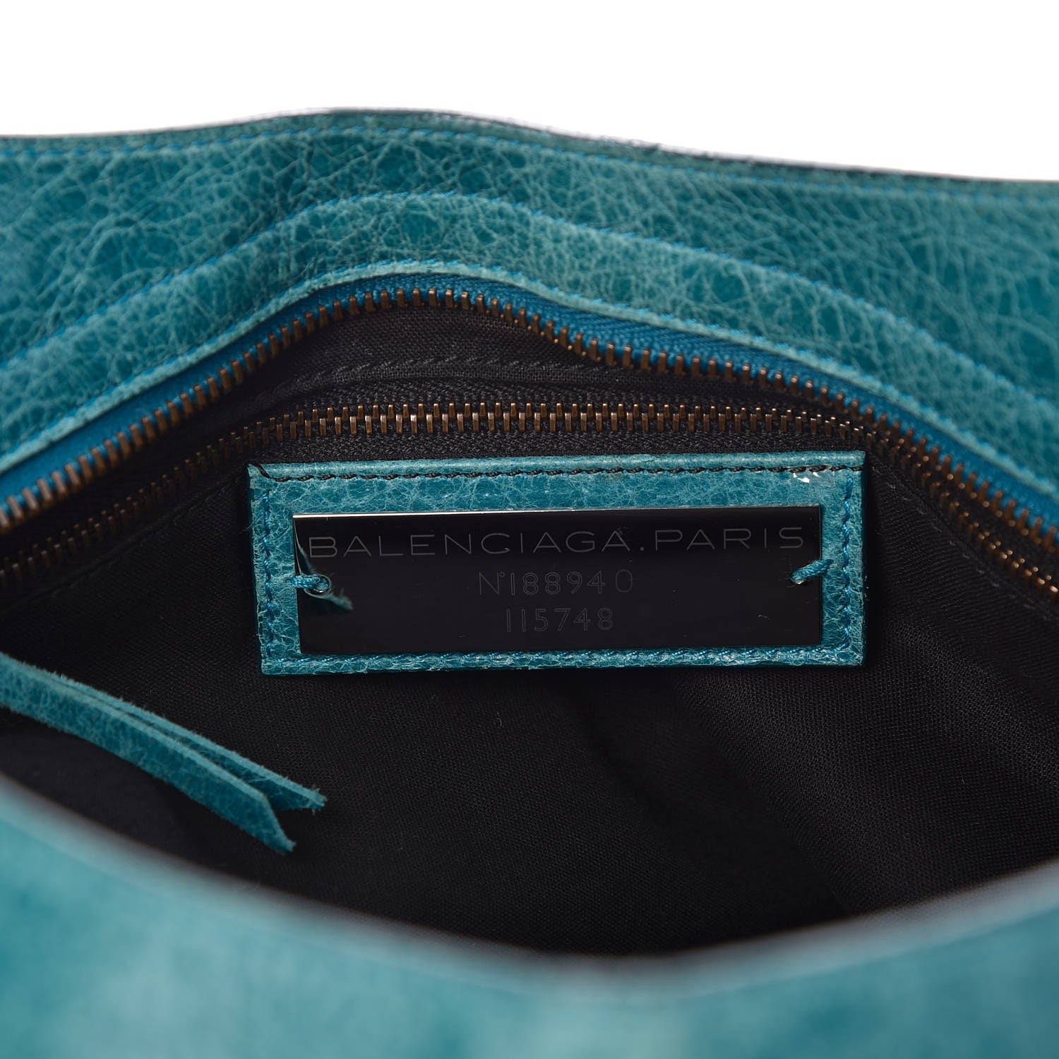 Balenciaga Agneau Classic Hardware City Bleu Paon 6 of 7