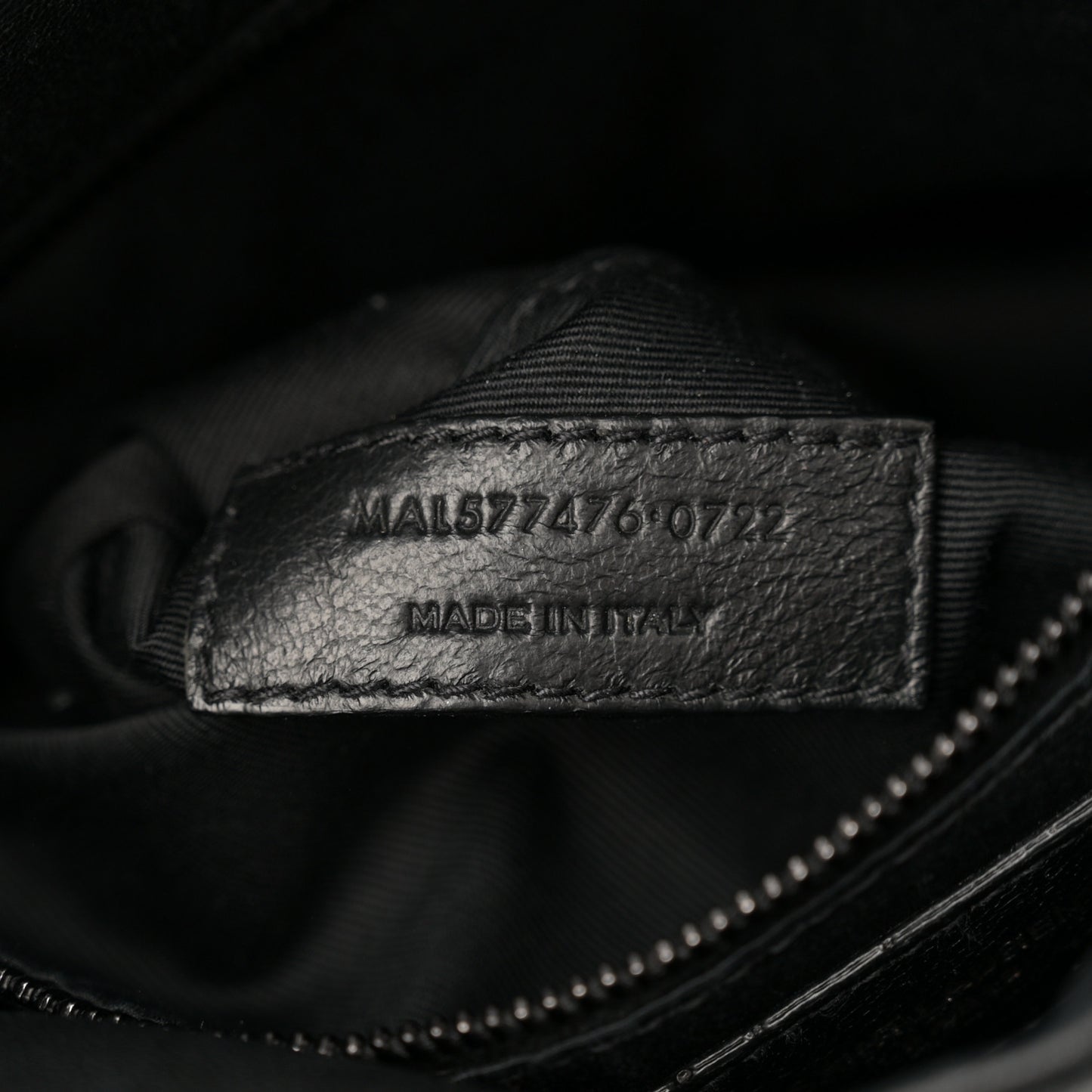 Lambskin Quilted Monogram Monochrome Small Loulou Puffer Chain Satchel Black