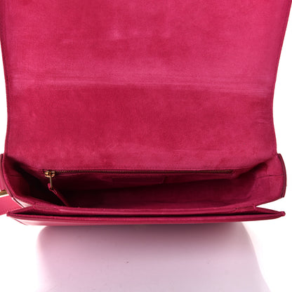 Saint Laurent Calfskin Classic Y Satchel Fuchsia 4 of 5
