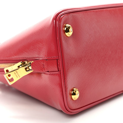 Prada Saffiano Lux Small Promenade Tote Cerise 8 of 11