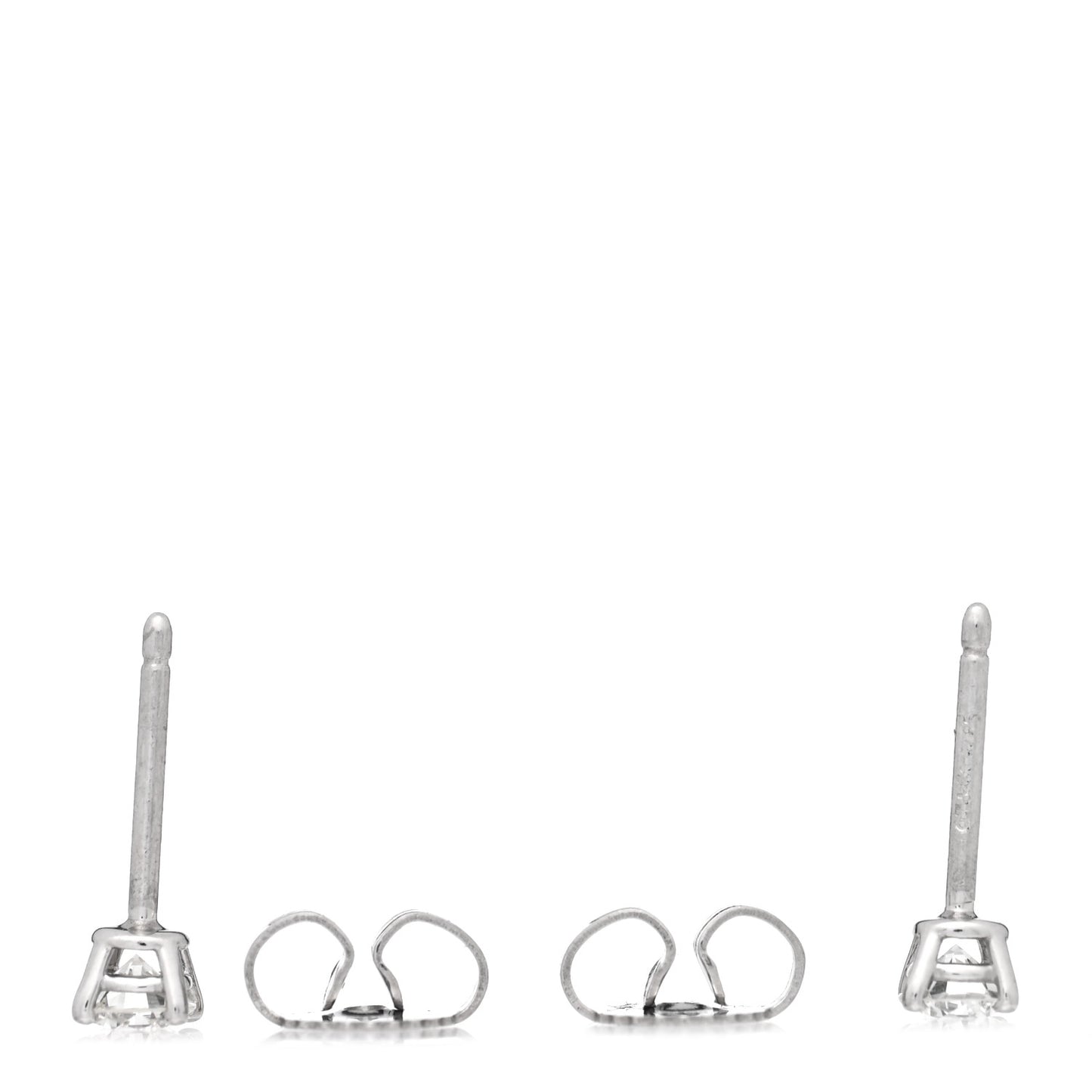 Platinum Diamond .32ctw Solitaire Earrings