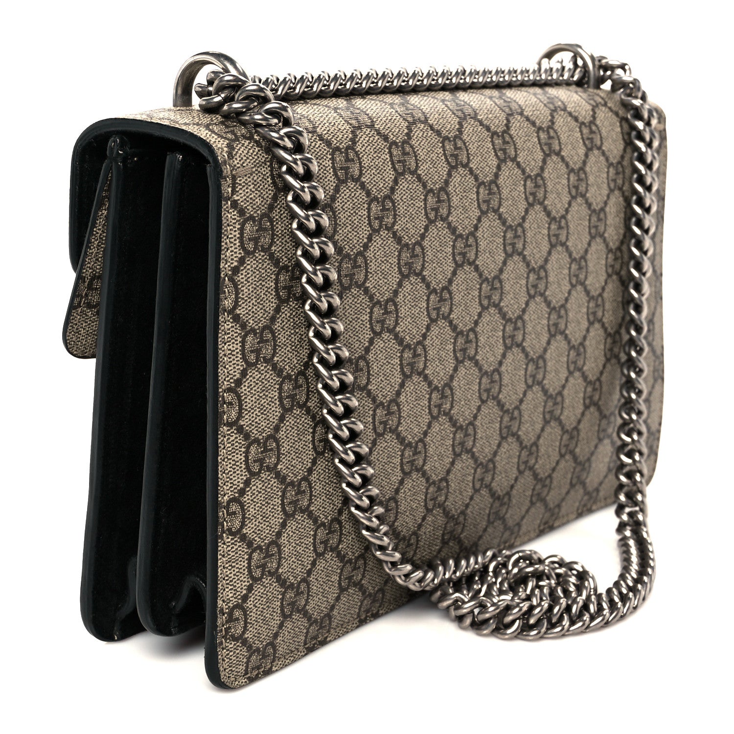 Gucci GG Supreme Monogram Small Dionysus Shoulder Bag Black 3 of 10