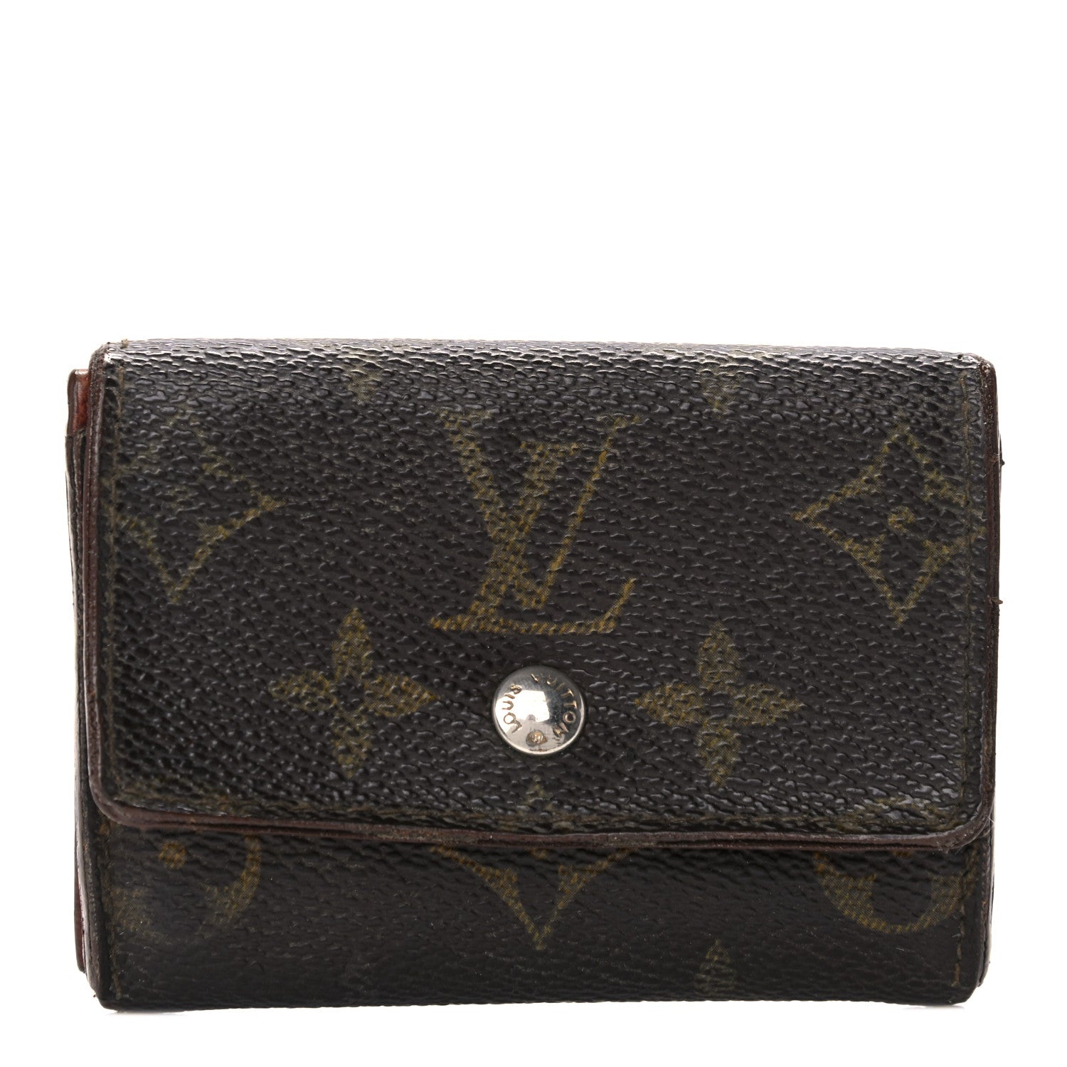 Louis Vuitton Monogram Porte-Monnaie Plat Coin Purse 1 of 11