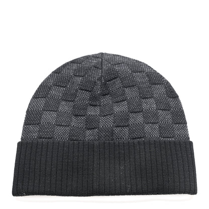 Louis Vuitton Wool Damier Neo Petit Beanie Hat S Anthracite 3 of 4