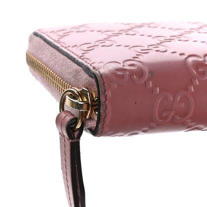 Gucci Guccissima Zip Around Wallet Pink 8 of 11