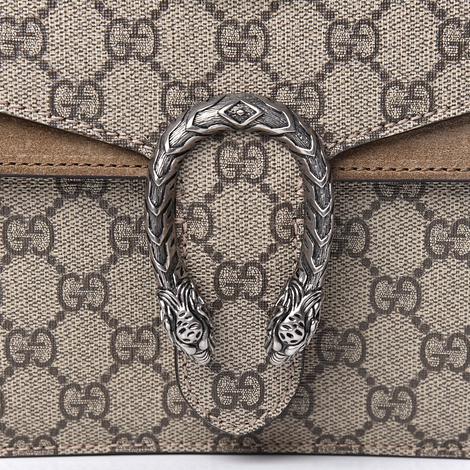 Gucci GG Supreme Monogram Mini Dionysus Shoulder Bag Taupe 7 of 10