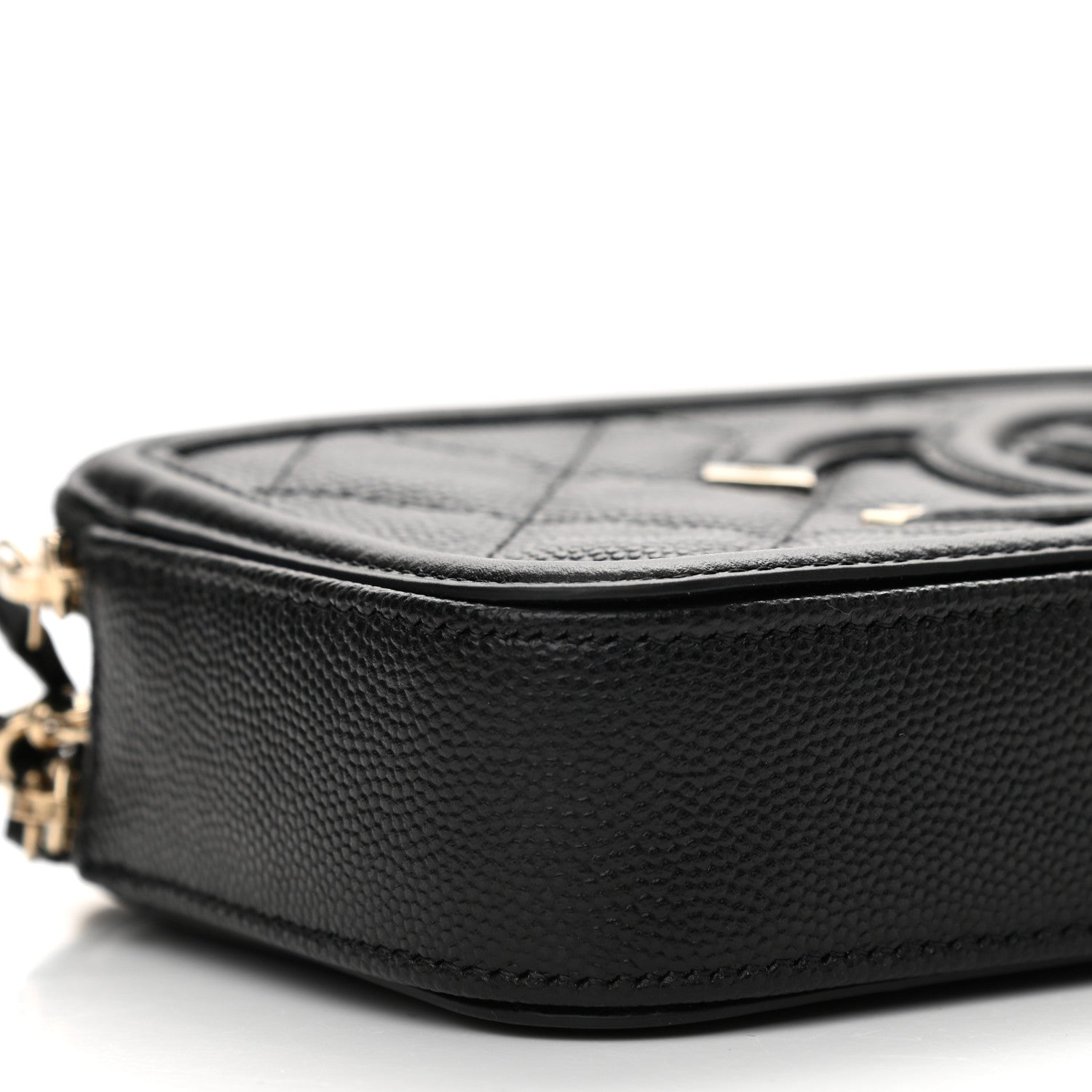 Chanel Caviar Quilted CC Filigree Clutch With Chain Black 10 of 14