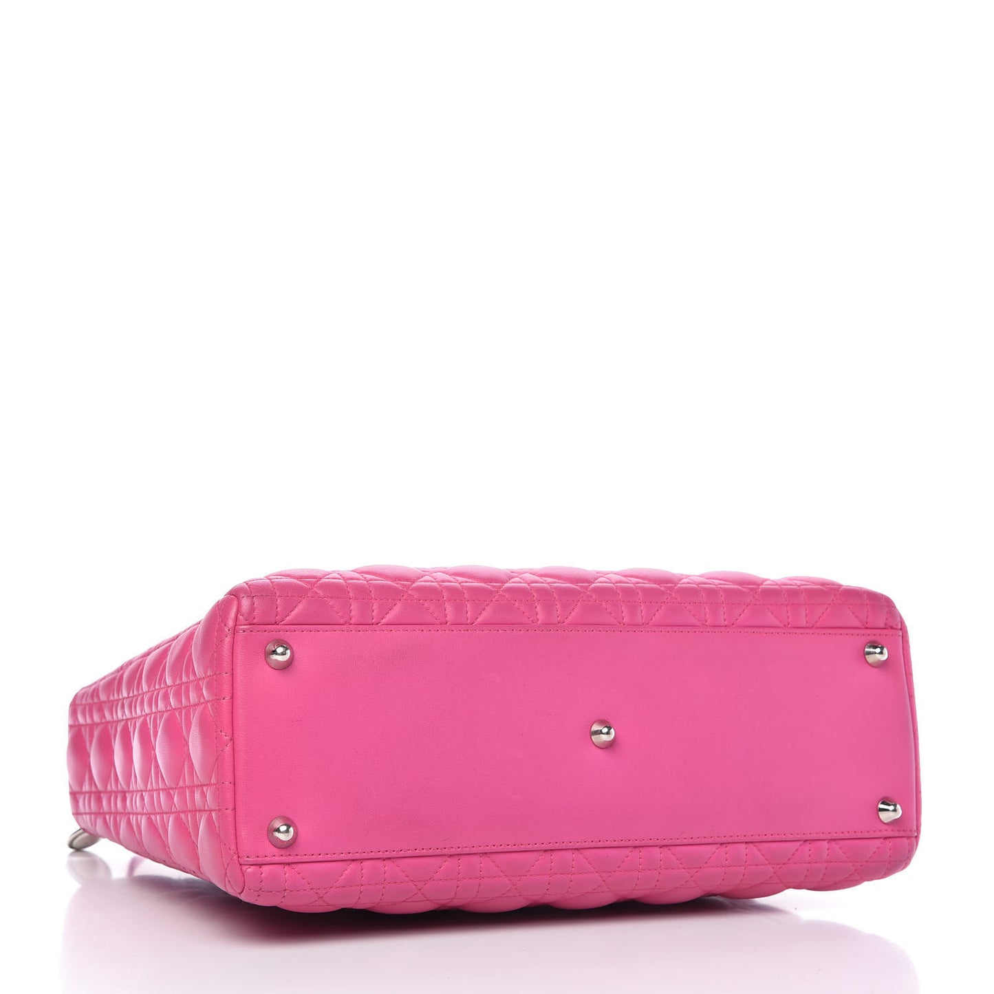 Lambskin Cannage Large Lady Dior Pink