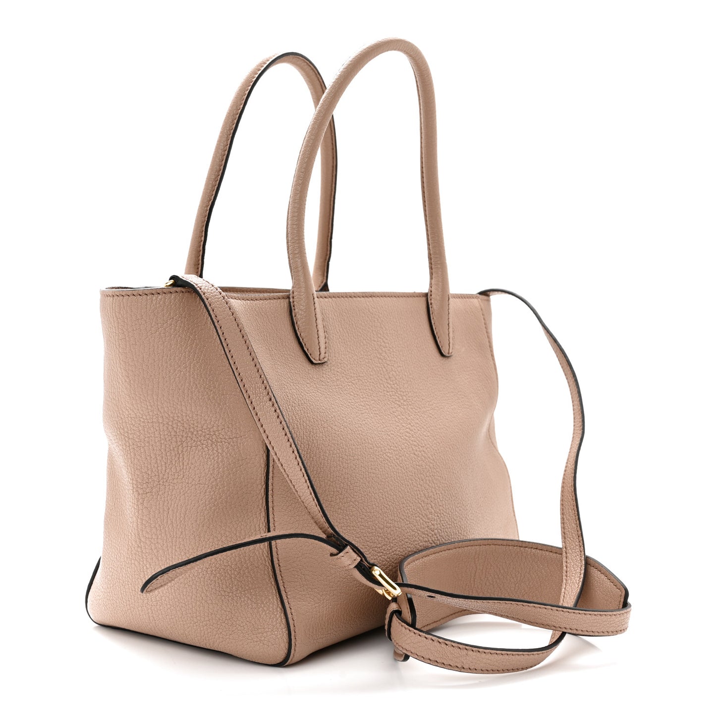 Goatskin Madras Zip Tote Cammeo