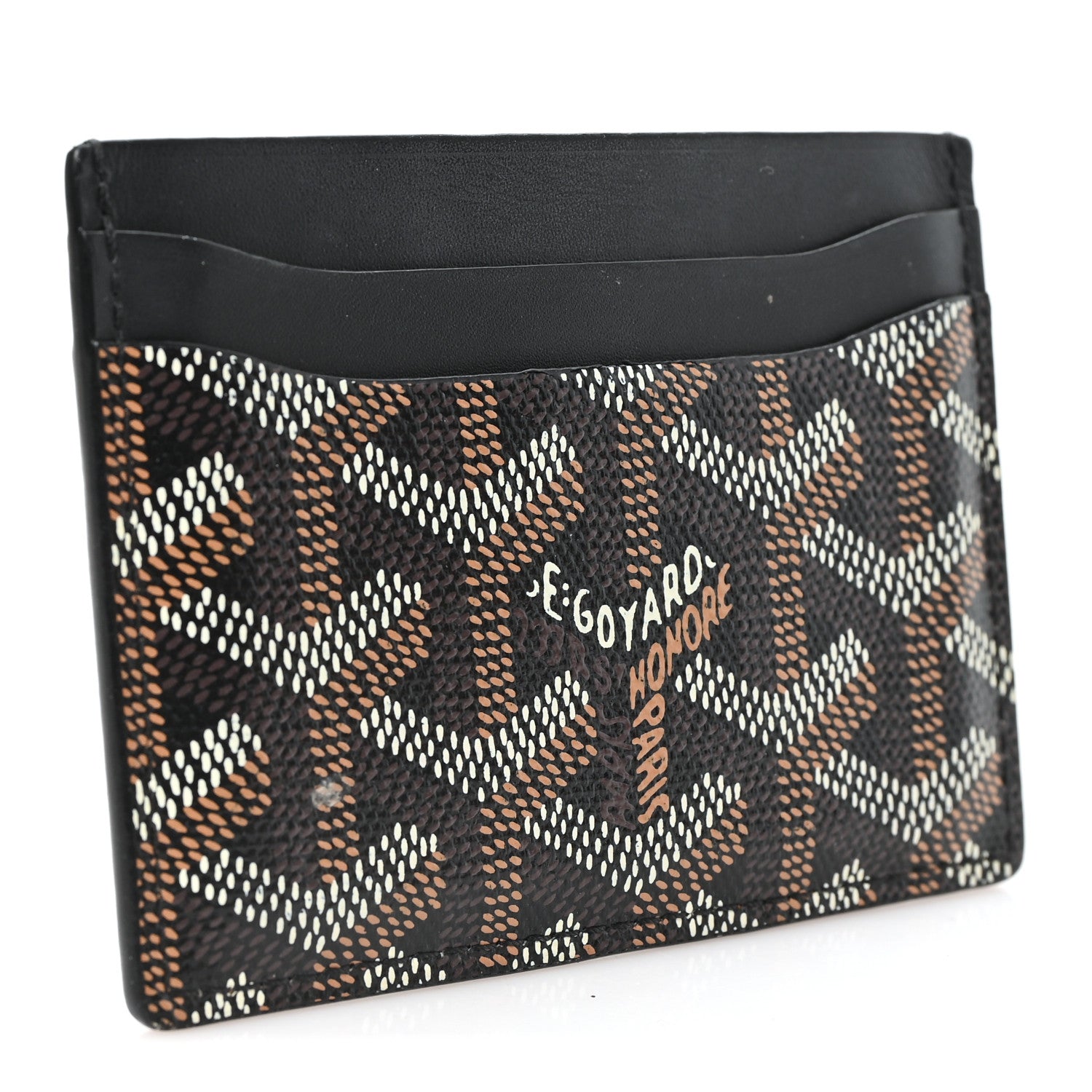 Goyard Goyardine Saint Sulpice Card Holder Black 3 of 9