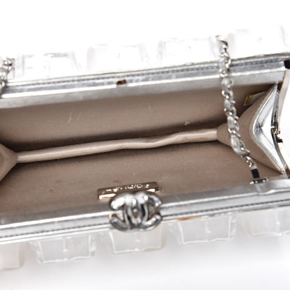 Chanel Plexi Ice Cube Clutch Silver 5 of 13