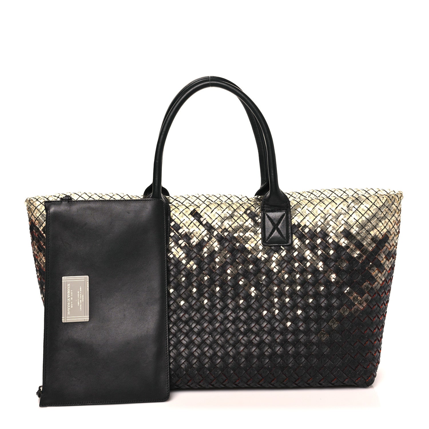 Bottega Veneta Nappa Intrecciato PVC Medium Cabat Black 1 of 10
