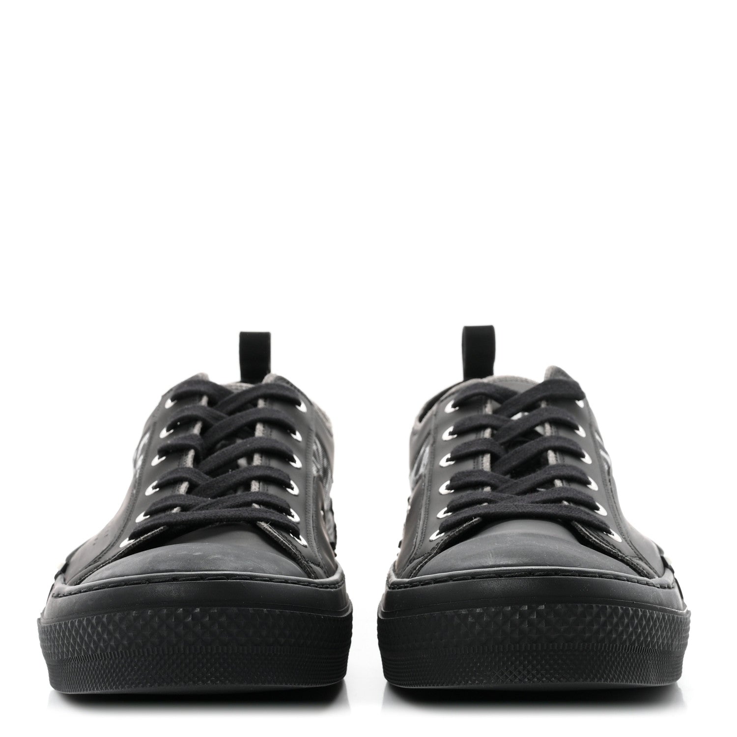 Christian Dior Technical Canvas Oblique Mens B23 Low Top Sneakers 45 Black 3 of 9