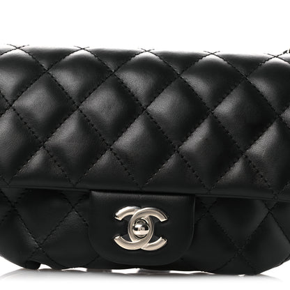 Chanel Calfskin Quilted CC Uniform Flap Belt Bag Black 9 of 13