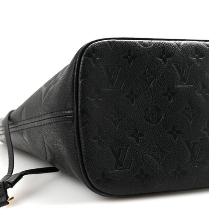 Louis Vuitton Empreinte Monogram Giant Neverfull MM Black 9 of 10